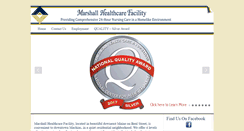 Desktop Screenshot of marshalls-healthcare.com